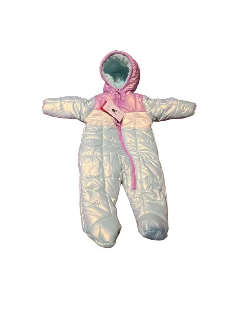 Spyder Infant Snowsuit Bunting Aqua Purple Size 3/6M New with Tags